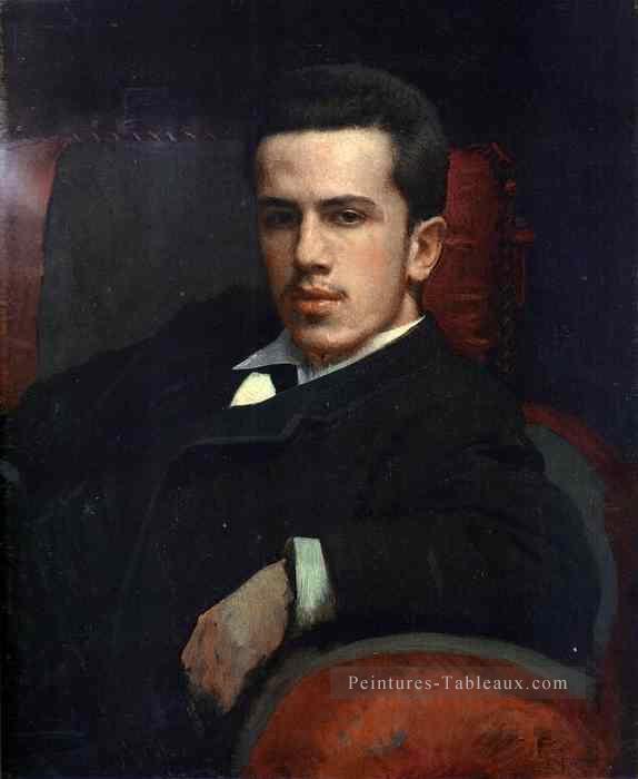 Portrait d’Anatoly Kramskoy les artistes Son démocratique Ivan Kramskoi Peintures à l'huile